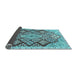 Sideview of Persian Light Blue Traditional Rug, tr1460lblu