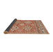 Sideview of Traditional Sandy Brown Persian Rug, tr1461