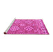 Sideview of Machine Washable Persian Pink Traditional Rug, wshtr1461pnk