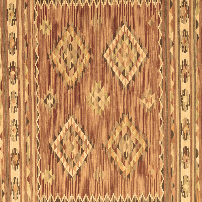 Square Persian Brown Traditional Rug, tr1461brn