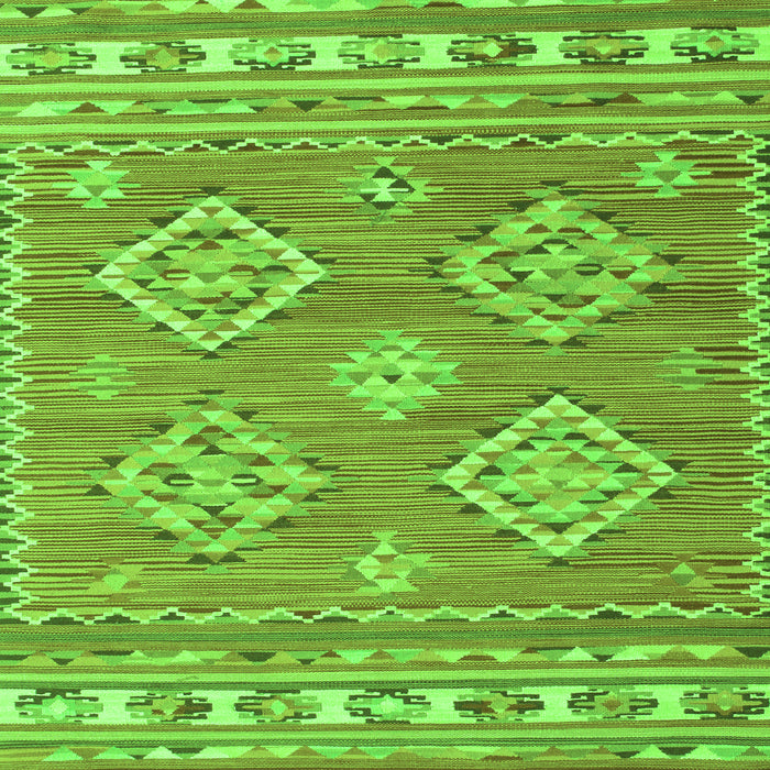 Serging Thickness of Persian Green Traditional Rug, tr1461grn