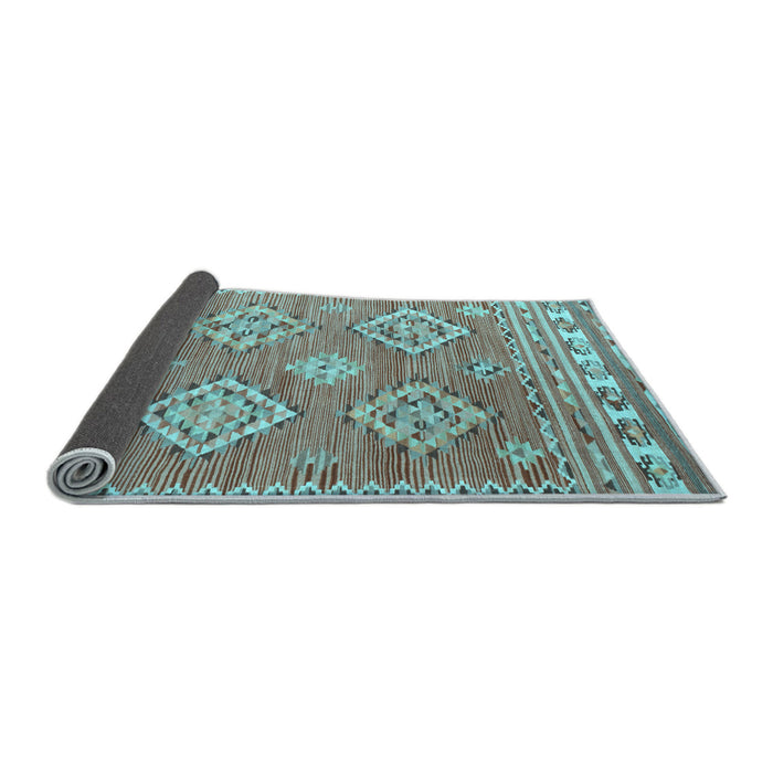 Sideview of Persian Light Blue Traditional Rug, tr1461lblu