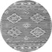 Machine Washable Persian Gray Traditional Rug, wshtr1461gry