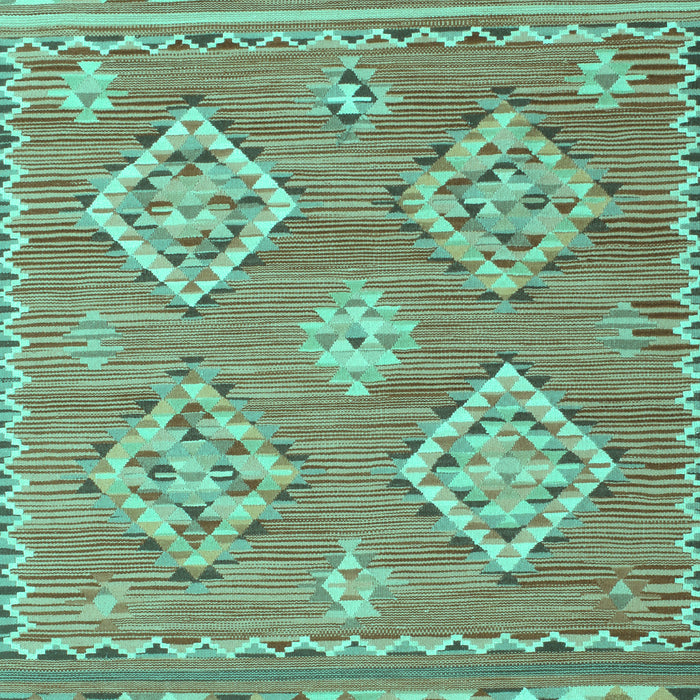 Machine Washable Persian Turquoise Traditional Area Rugs, wshtr1461turq