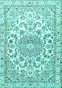 Persian Turquoise Traditional Rug, tr1462turq