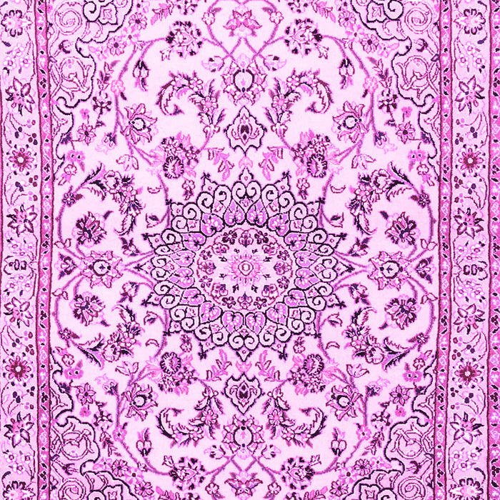 Machine Washable Persian Pink Traditional Rug, wshtr1462pnk