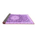 Sideview of Medallion Purple Traditional Rug, tr1463pur