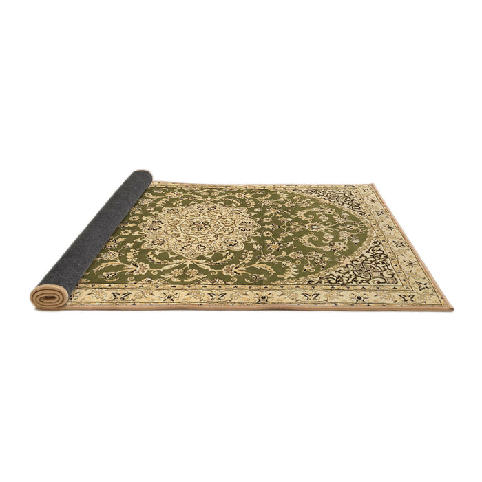 Sideview of Medallion Brown Traditional Rug, tr1463brn