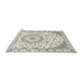 Sideview of Machine Washable Traditional Champagne Beige Rug, wshtr1464