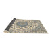 Sideview of Traditional Vanilla Gold Medallion Rug, tr1465