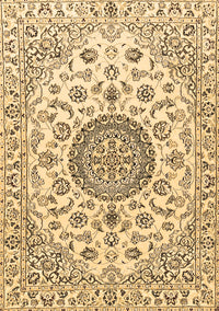 Medallion Brown Traditional Rug, tr1465brn