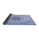 Sideview of Medallion Blue Traditional Rug, tr1465blu