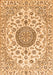 Medallion Orange Traditional Rug, tr1465org