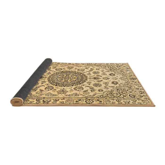 Sideview of Medallion Brown Traditional Rug, tr1465brn