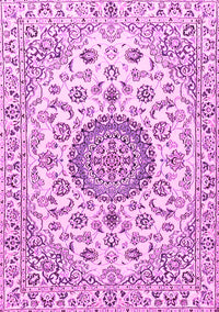 Medallion Pink Traditional Rug, tr1465pnk