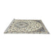 Sideview of Machine Washable Traditional Gold Rug, wshtr1466