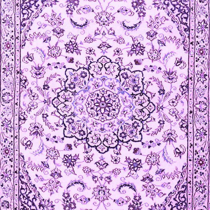 Medallion Purple Traditional Rug, tr1466pur