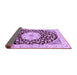 Sideview of Medallion Purple Traditional Rug, tr1467pur