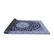 Sideview of Medallion Blue Traditional Rug, tr1467blu