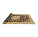 Sideview of Medallion Brown Traditional Rug, tr1467brn