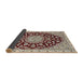 Sideview of Traditional Desert Sand Beige Medallion Rug, tr1468