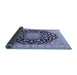 Sideview of Medallion Blue Traditional Rug, tr1468blu