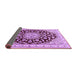 Sideview of Medallion Purple Traditional Rug, tr1468pur