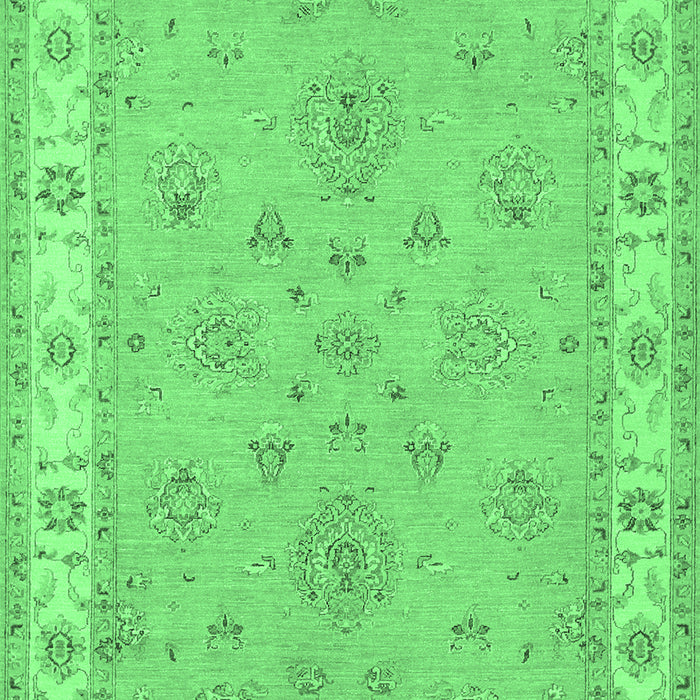 Oriental Emerald Green Traditional Rug, tr1469emgrn