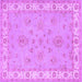 Square Oriental Purple Traditional Rug, tr1469pur