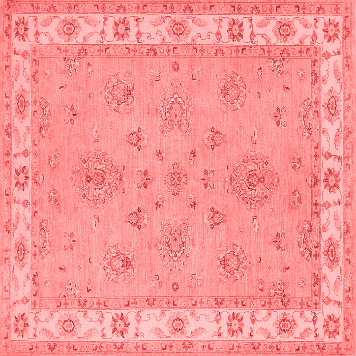 Machine Washable Oriental Red Traditional Rug, wshtr1469red
