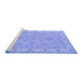 Sideview of Machine Washable Oriental Blue Traditional Rug, wshtr1469blu