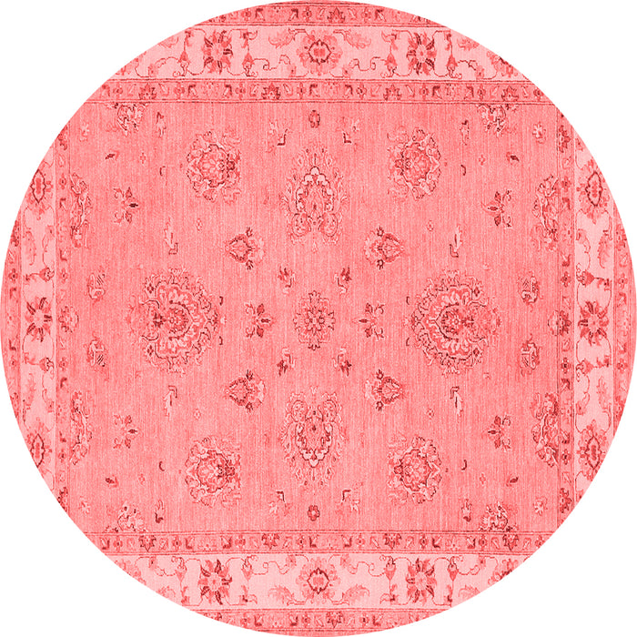 Machine Washable Oriental Red Traditional Rug, wshtr1469red