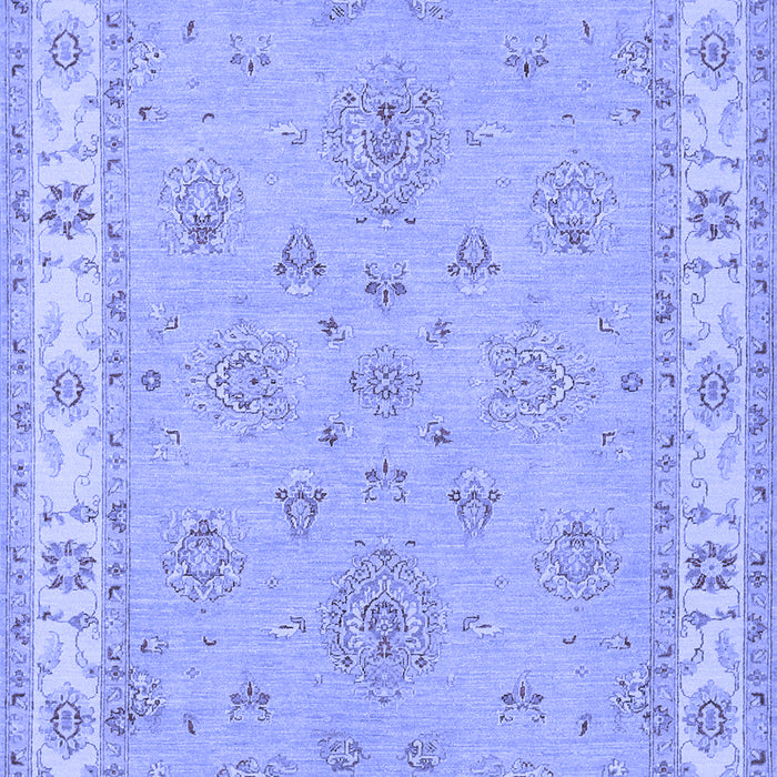 Machine Washable Oriental Blue Traditional Rug, wshtr1469blu
