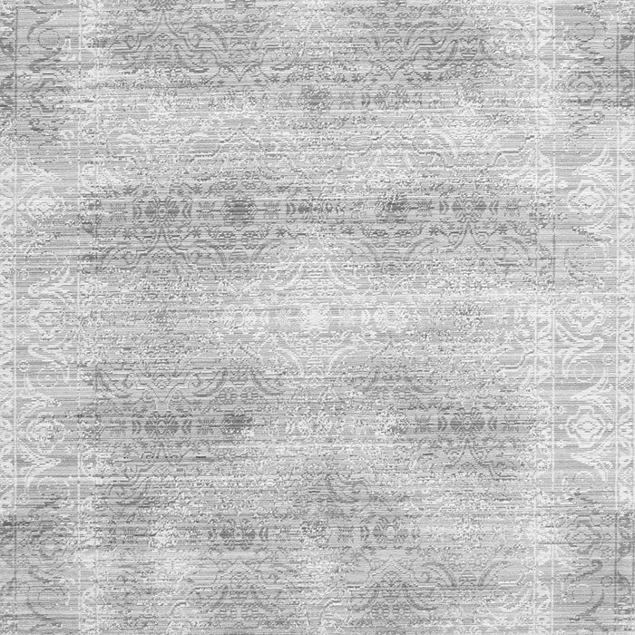 Serging Thickness of Machine Washable Persian Gray Traditional Rug, wshtr146gry