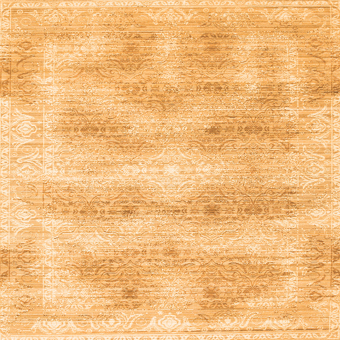 Serging Thickness of Persian Orange Traditional Rug, tr146org