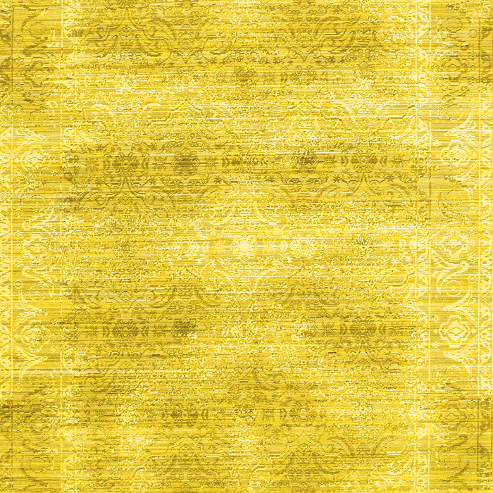 Machine Washable Persian Yellow Traditional Rug, wshtr146yw