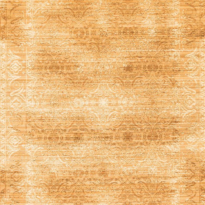 Serging Thickness of Machine Washable Persian Orange Traditional Area Rugs, wshtr146org