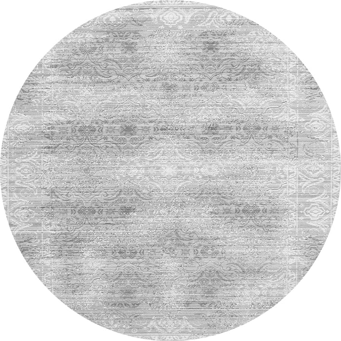 Machine Washable Persian Gray Traditional Rug, wshtr146gry