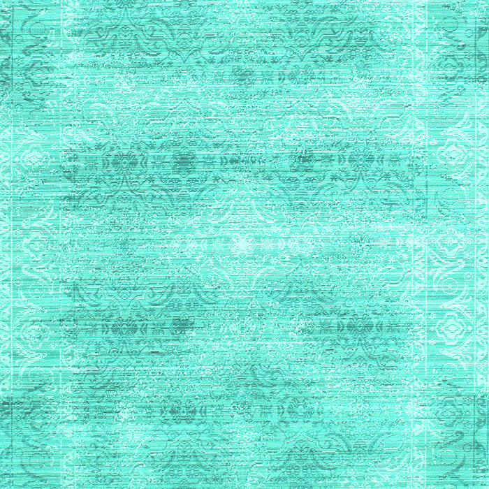 Machine Washable Persian Turquoise Traditional Area Rugs, wshtr146turq