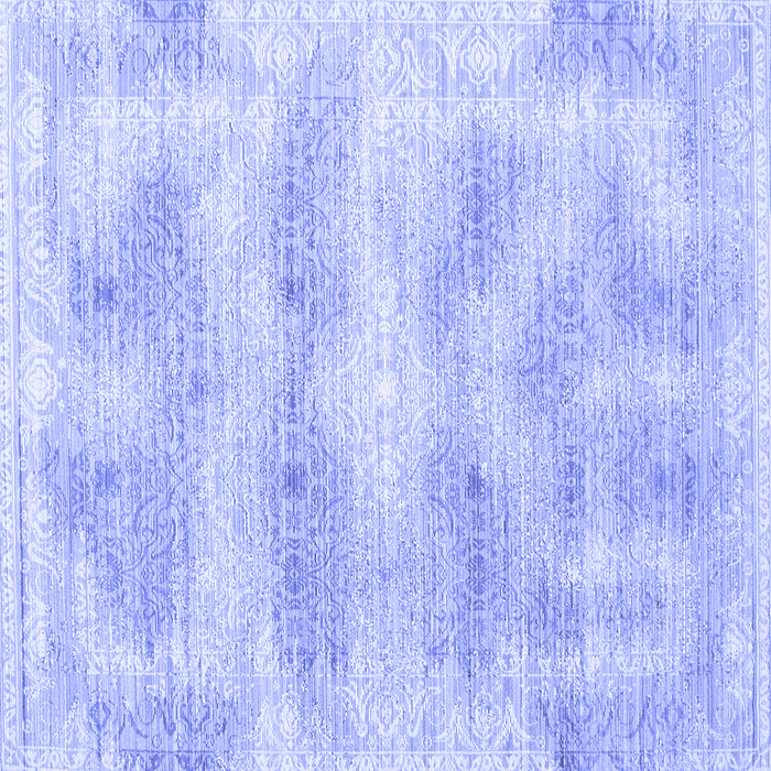 Square Persian Blue Traditional Rug, tr146blu