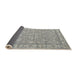 Sideview of Traditional Granite Gray Persian Rug, tr147