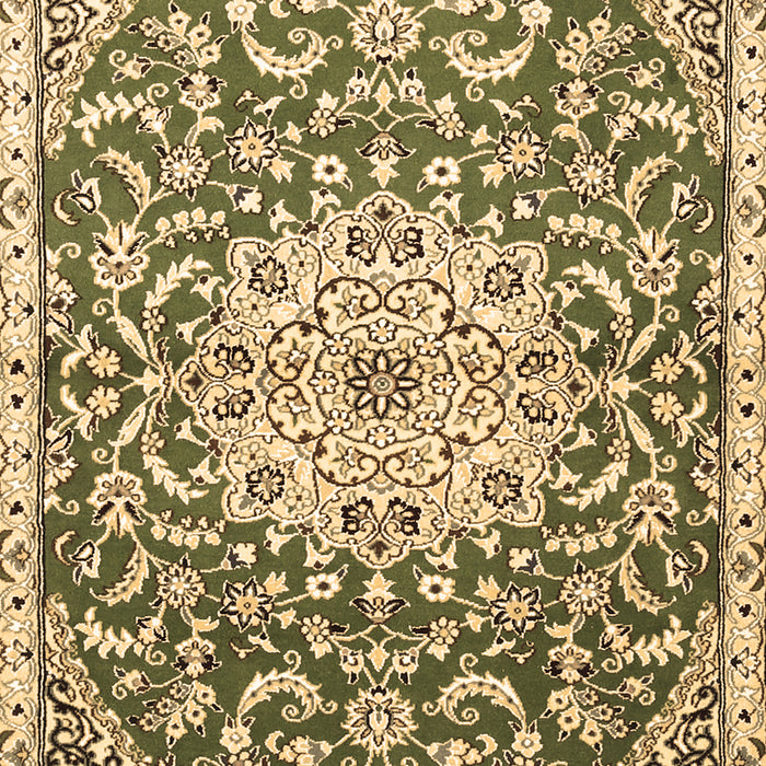 Medallion Brown Traditional Rug, tr1470brn