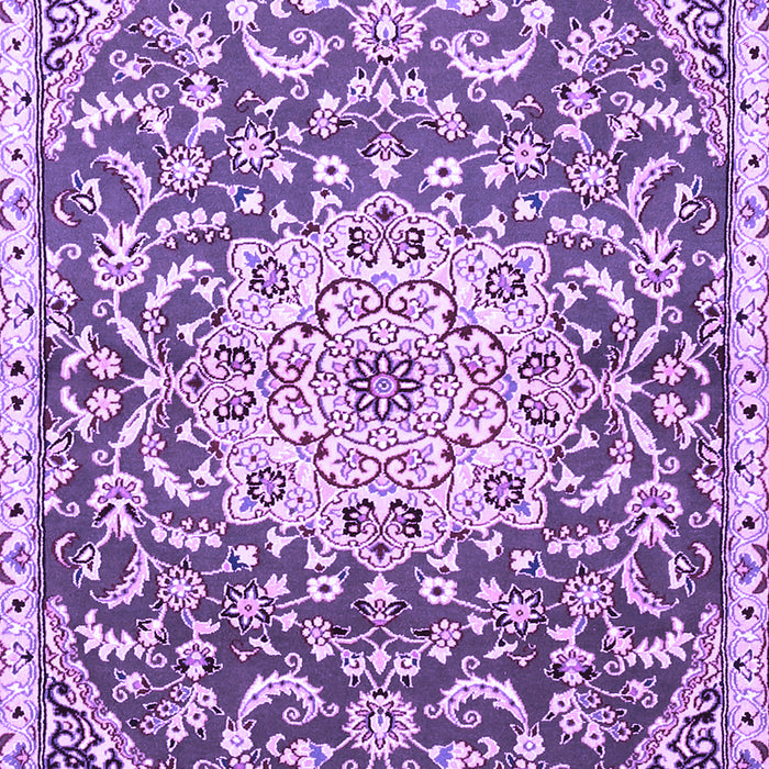 Medallion Purple Traditional Rug, tr1470pur