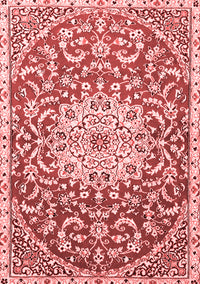 Medallion Red Traditional Rug, tr1470red