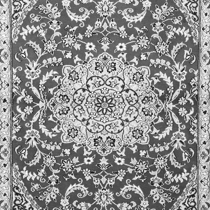Medallion Gray Traditional Rug, tr1470gry