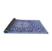 Sideview of Medallion Blue Traditional Rug, tr1470blu