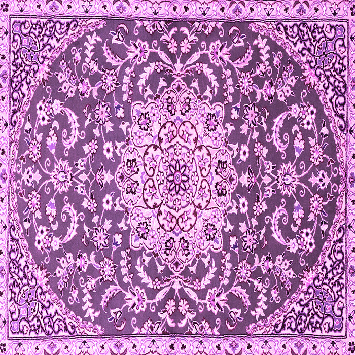 Square Medallion Pink Traditional Rug, tr1470pnk