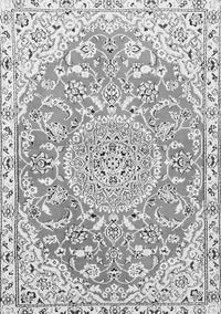 Medallion Gray Traditional Rug, tr1471gry