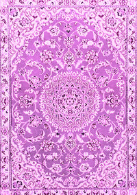 Medallion Pink Traditional Rug, tr1471pnk