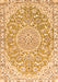 Medallion Orange Traditional Rug, tr1471org